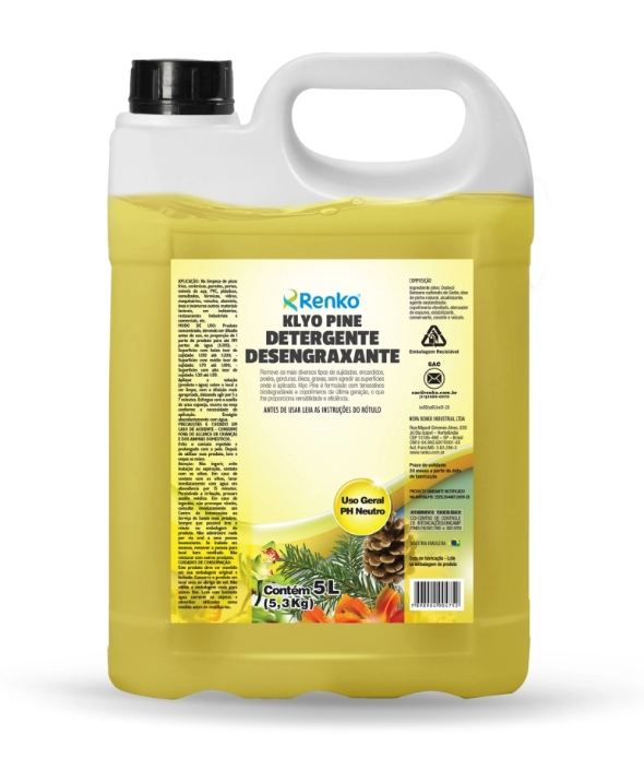 DETERGENTE GEL DESENGRAXANTE KLYO PINE NEUTRO 5L