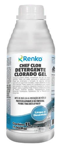 DETERGENTE CLORADO GEL CHEF CLOR 1L