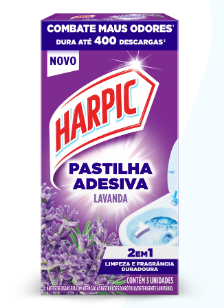 Página Inicial  ... Produtos Pastilhas adesivas Harpic Pastilha Adesiva Lavanda