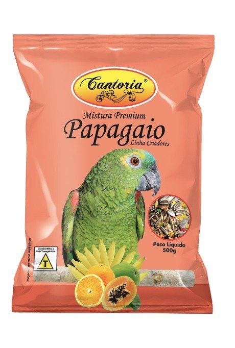 Cantoria Criadores é um alimento destinada a alimentação de Papagaio 500g