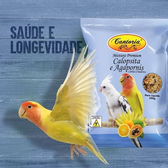 Cantoria Mistura Premium Calopsita e Agapornis A granel 