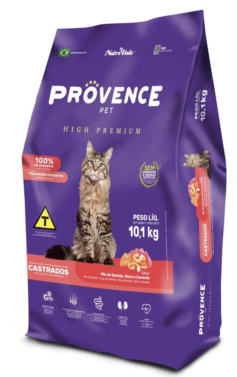 Provence Gatos Castrados Atum, Salmão e Camarão 