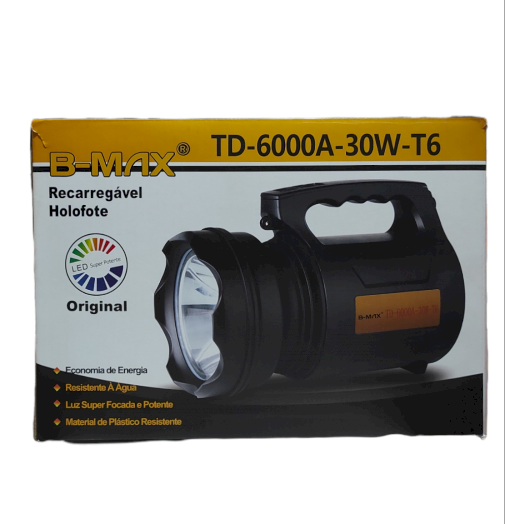 HOLOFOTE RECARREGÁVEL B-MAX 30W