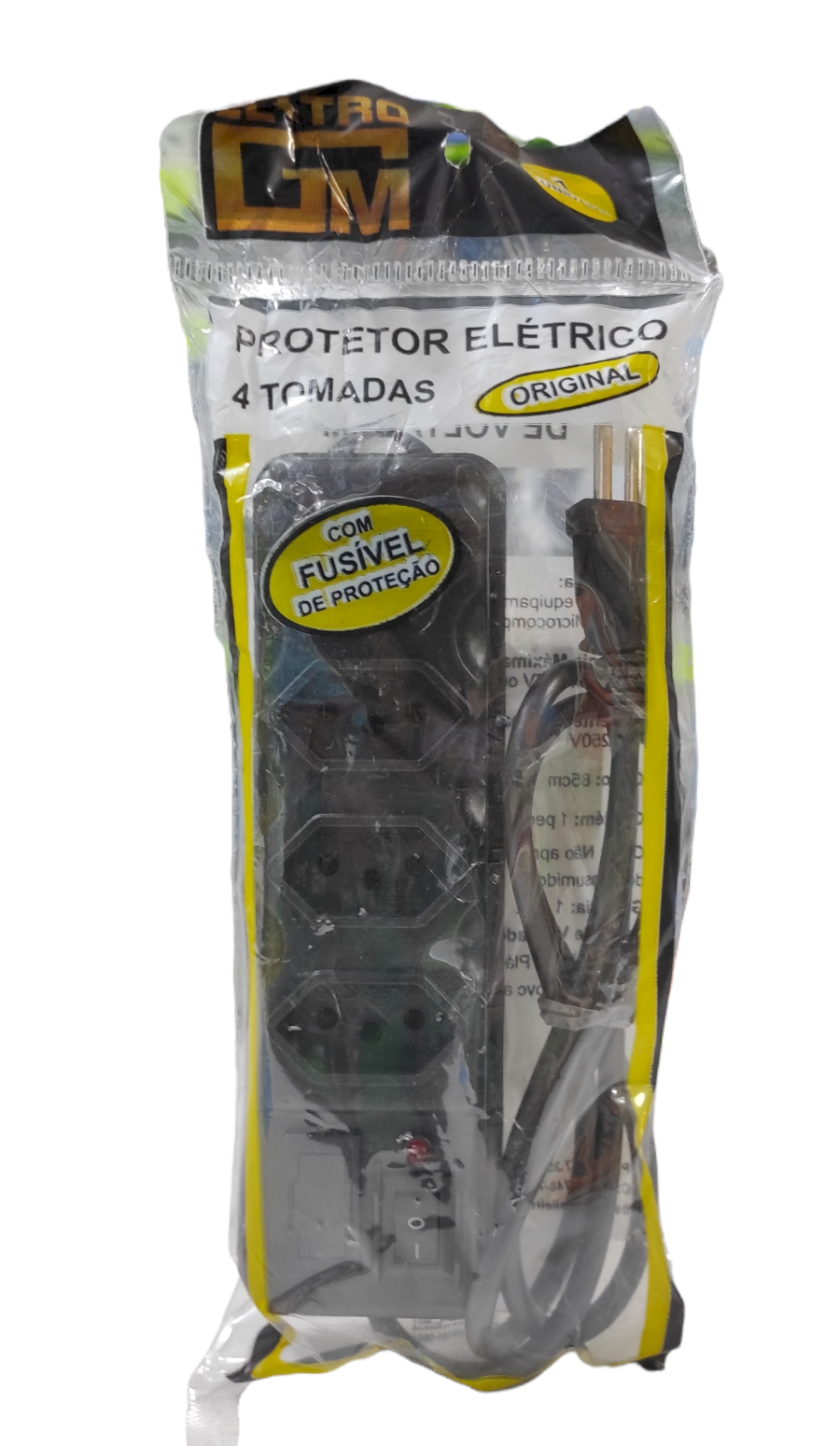 FILTRO DE LINHA PROTETOR ELÉTRICO 4 TOMADAS