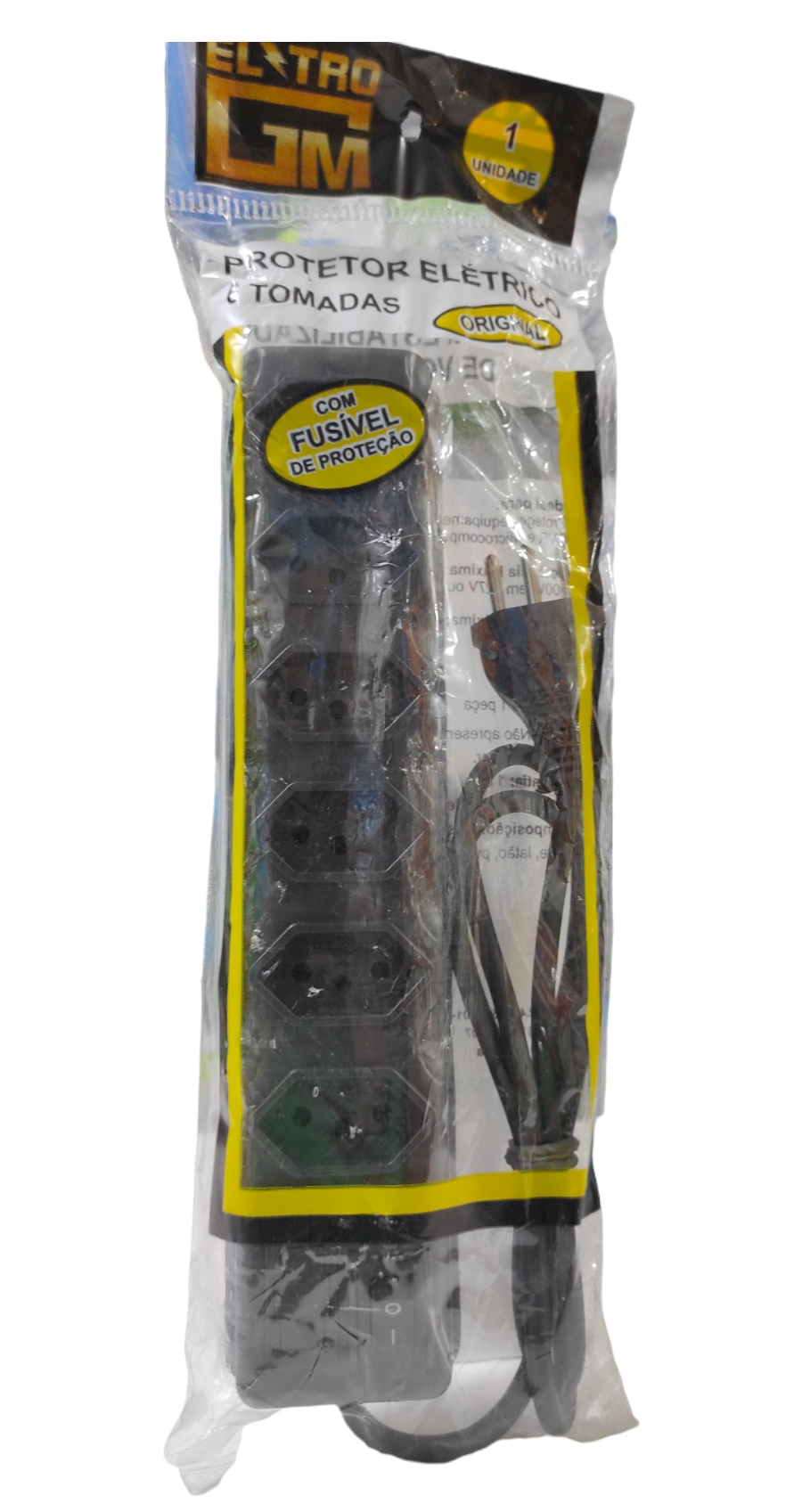 FILTRO DE LINHA PROTETOR ELETRICO 6 TOMADAS 