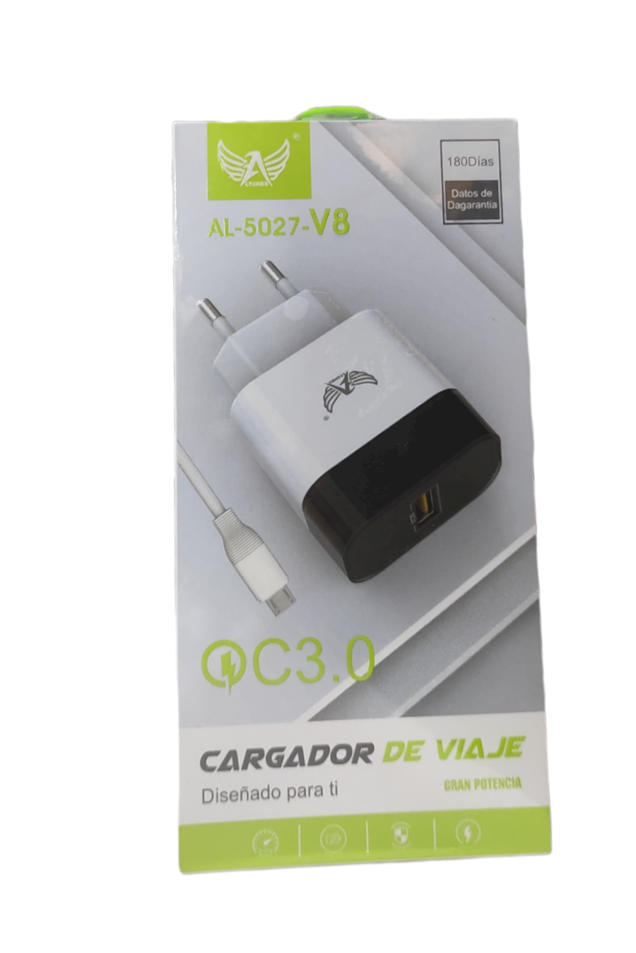 CARREGADOR DE VIAGEM ALTOMEX V8