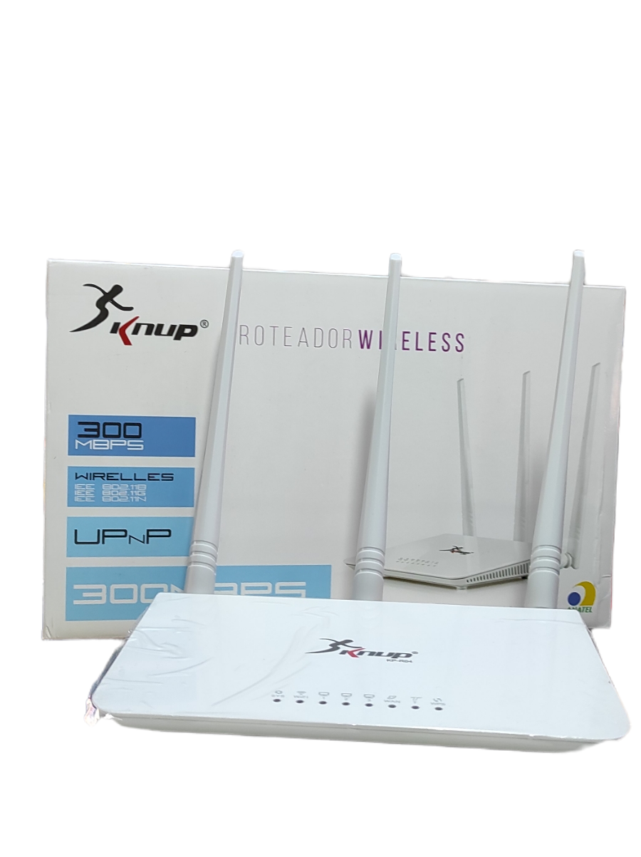 ROTEADOR WIRELESS 3 ANTENAS KNUP