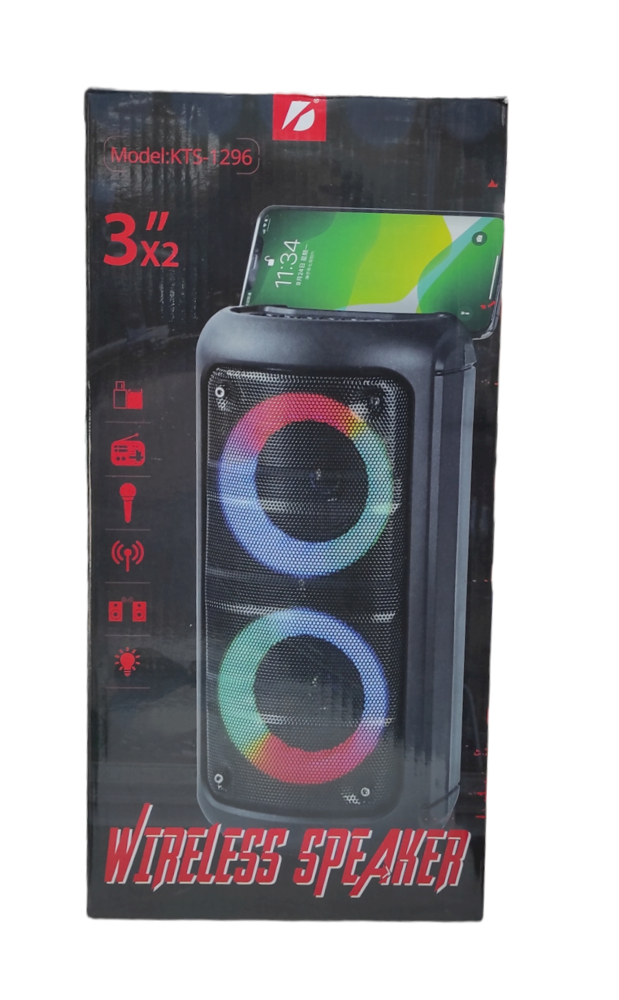 CAIXA BLUETOOTH KTS WIRELESS SPEAKER 