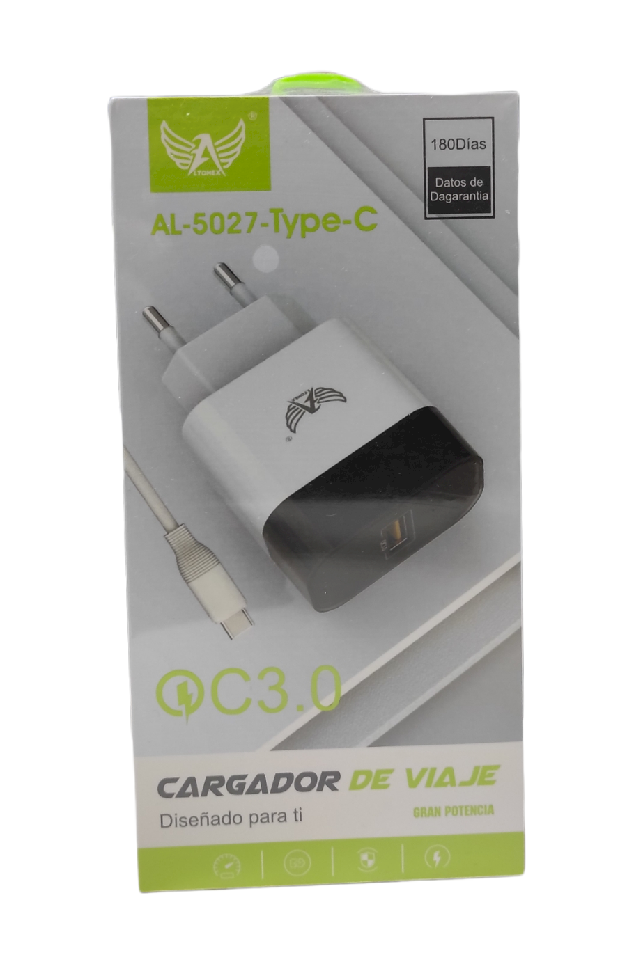 CARREGADOR DE VIAGEM TIPO C ALTOMEX 