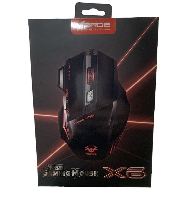 MOUSE GAMER VERDE X6 