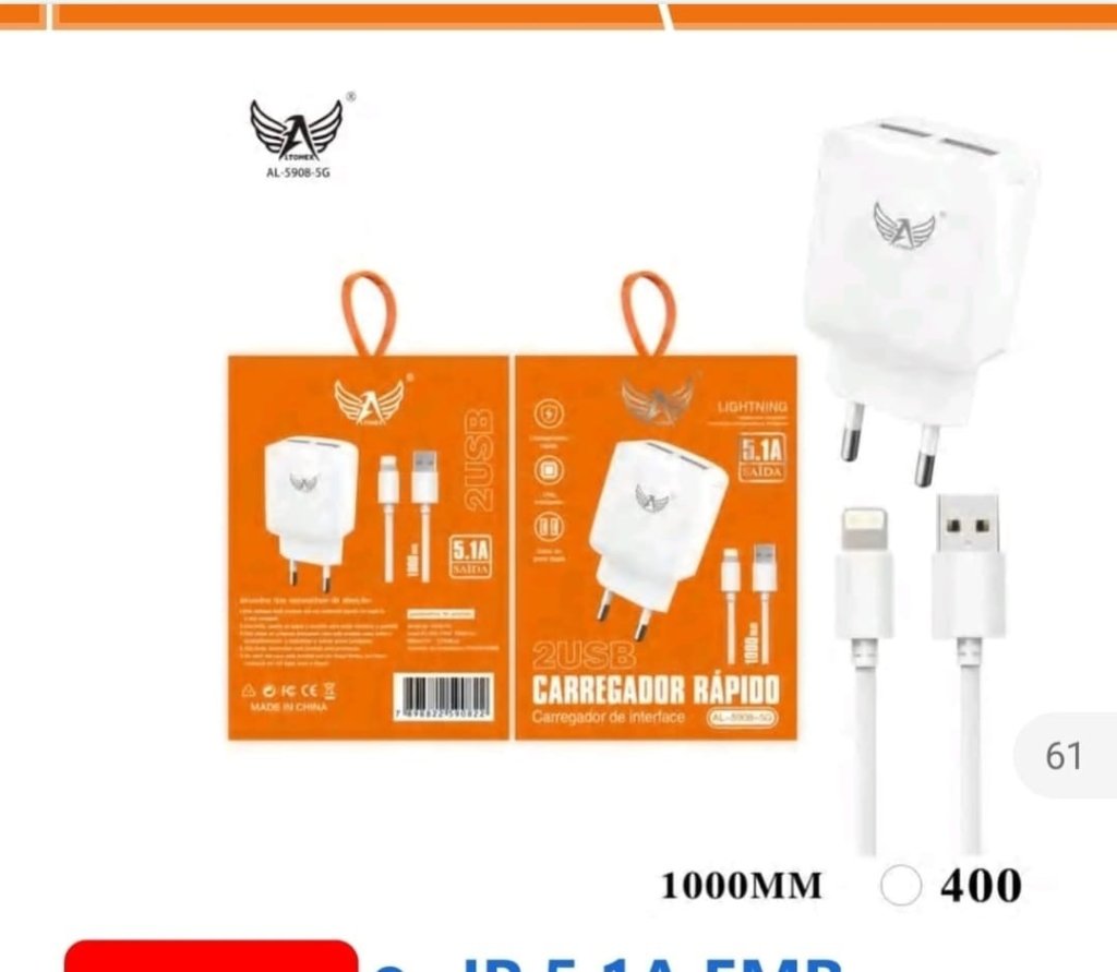 CARREGADOR ALTOMEX 5.1A IPHONE 