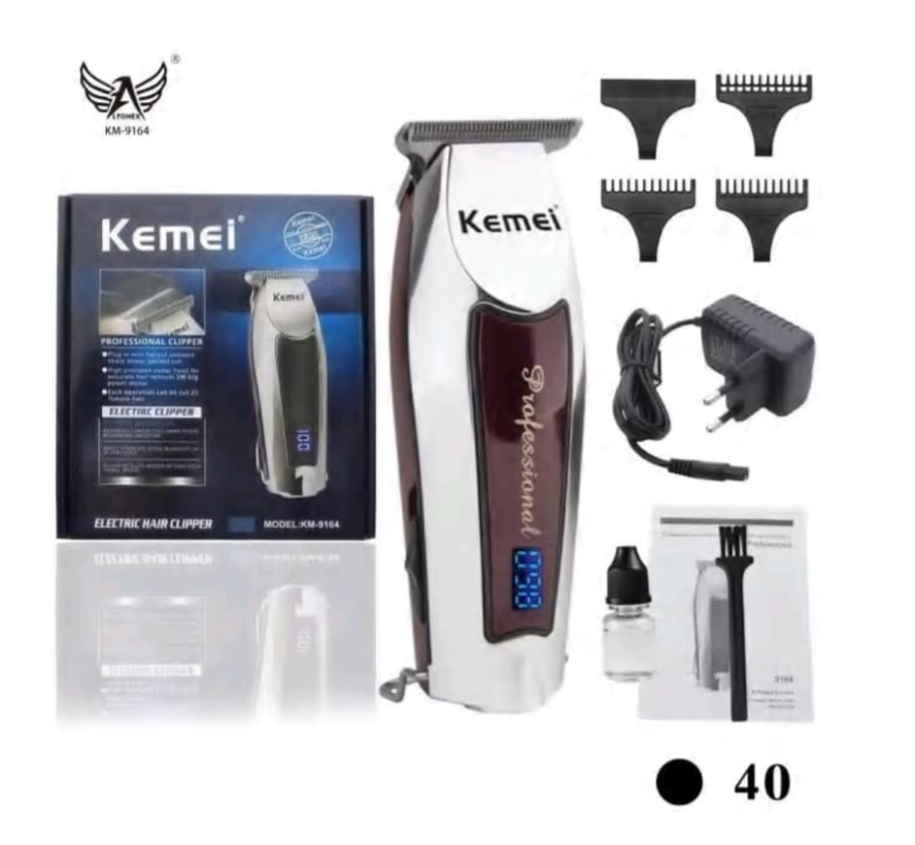 MAQUINA DE CORTAR CABELO KEMEI PROFISSIONAL