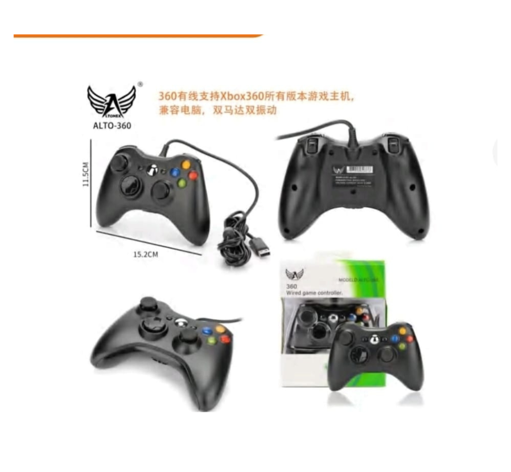CONTROLE DE XBOX 360 COM CABO ALTOMEX