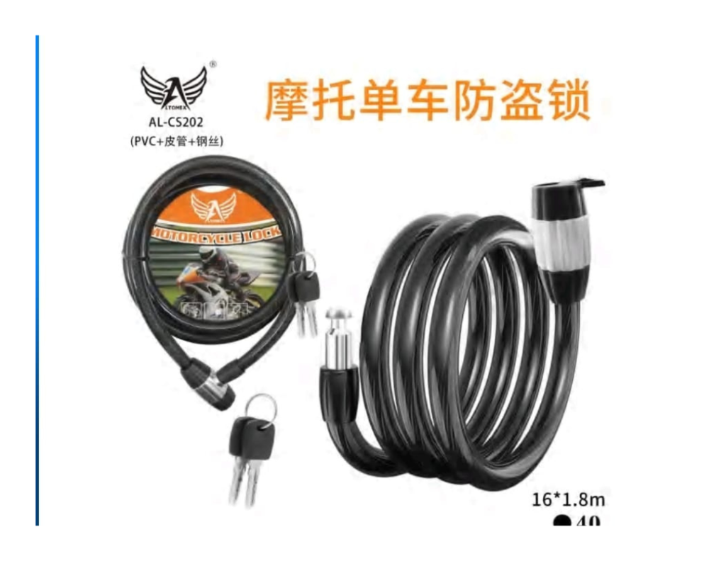 FECHADURA CADEADO PARA BIKES OU MOTOS AL-CS202