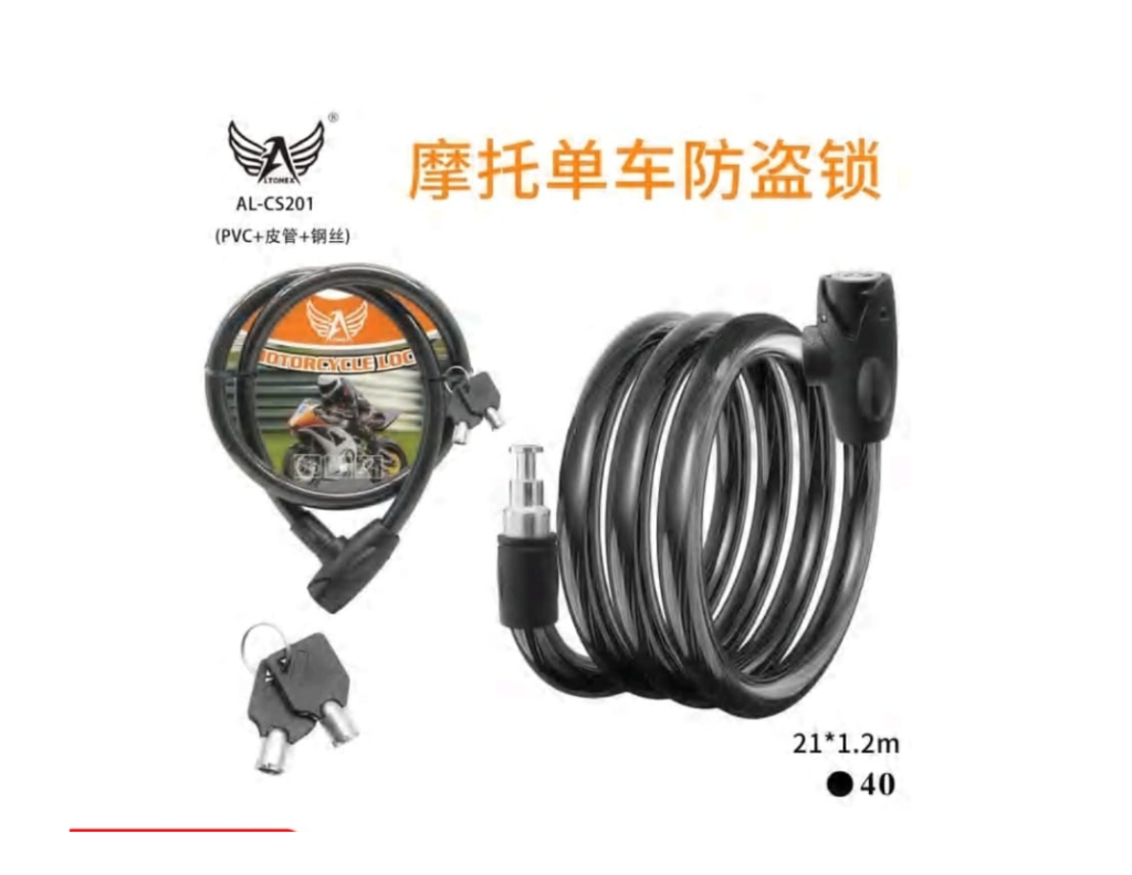 FECHADURA CADEADO PARA BIKES OU MOTOS AL-CS201