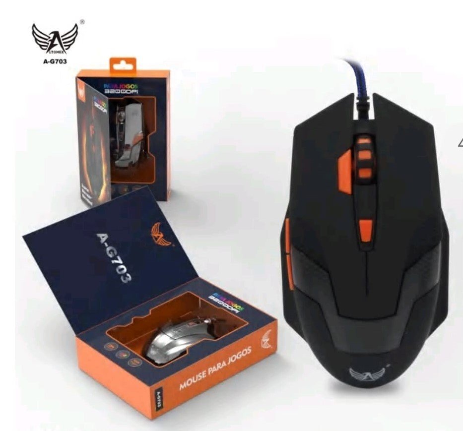 MOUSE GAMER COM FIO ALTOMEX 