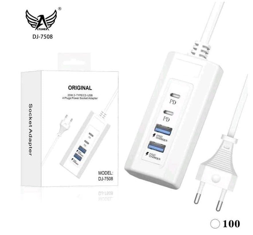 TOMADA DE ENERGIA 20W USB + PD ALTOMEX