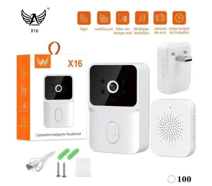 CAMPAINHA ALTOMEX S/FIO COM CAMERA 