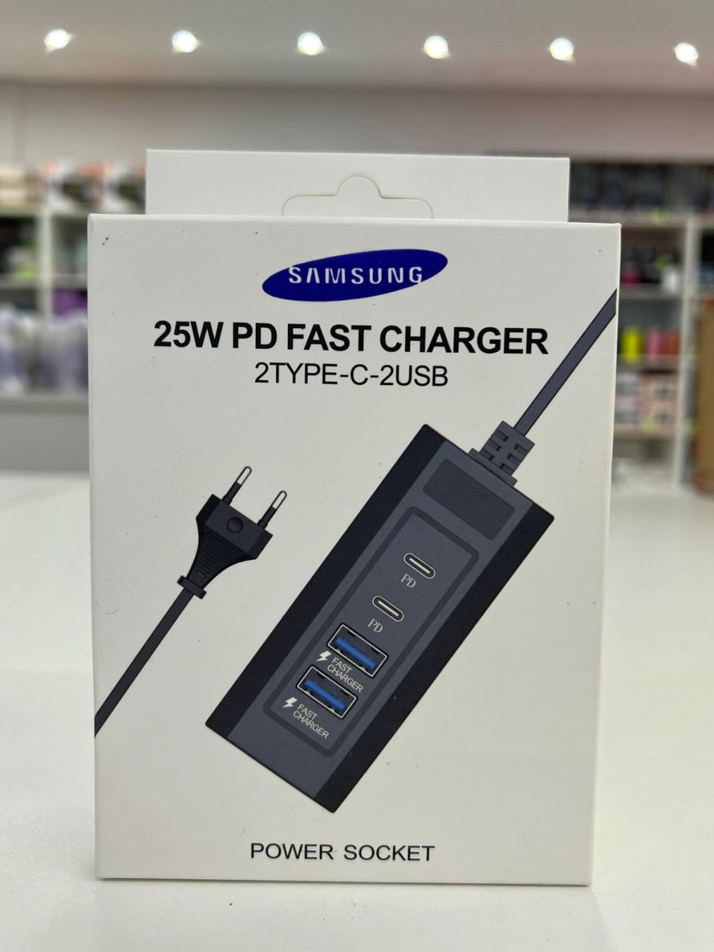 SAMSUNG POWER SOCKET 25W 2 ENTRA USB 2 ENTRADA 2TYPE-2USB
