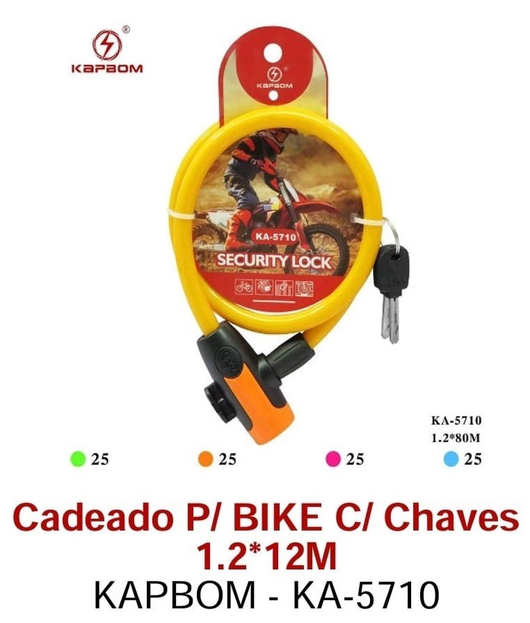 CADEADO COM CHAVE KAPBOM 