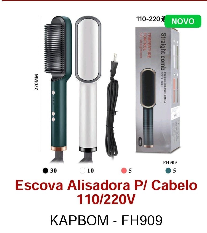 ESCOVA ALISADORA P/CABELO 