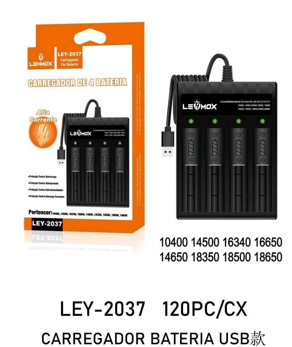 CARREGADOR DE BATERIA LEHMOX 