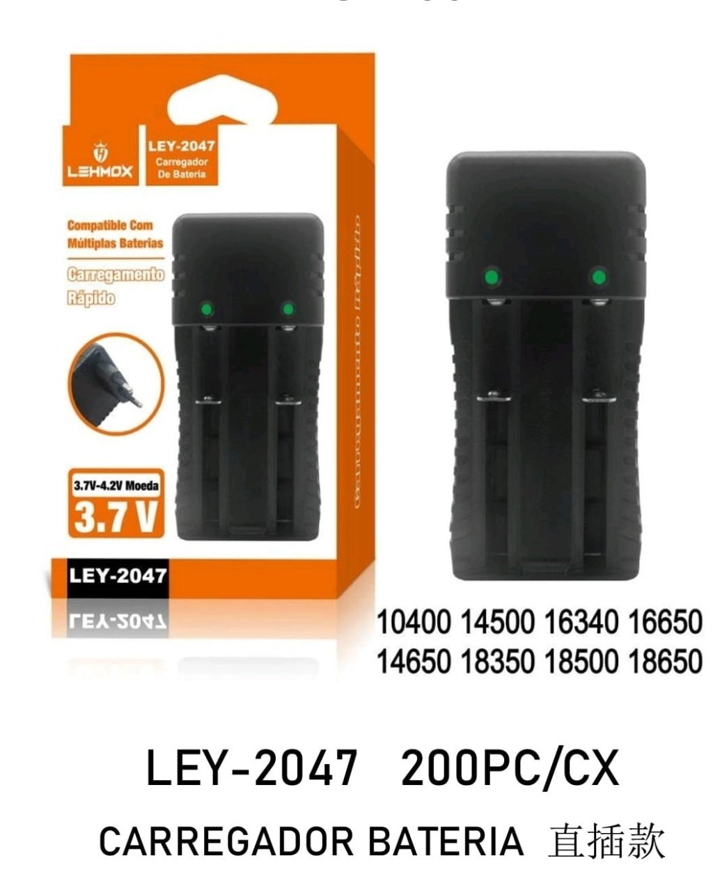 CARREGADOR DE BATERIA LEHMOX LEY-2047