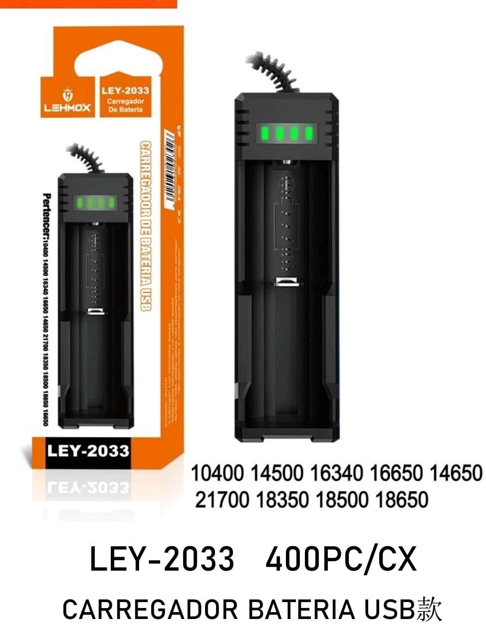 CARREGADOR DE BATERIA LEHMOX LEY-2033