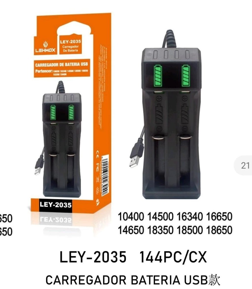 CARREGADOR DE BATERIA LEHMOX LEY-2035