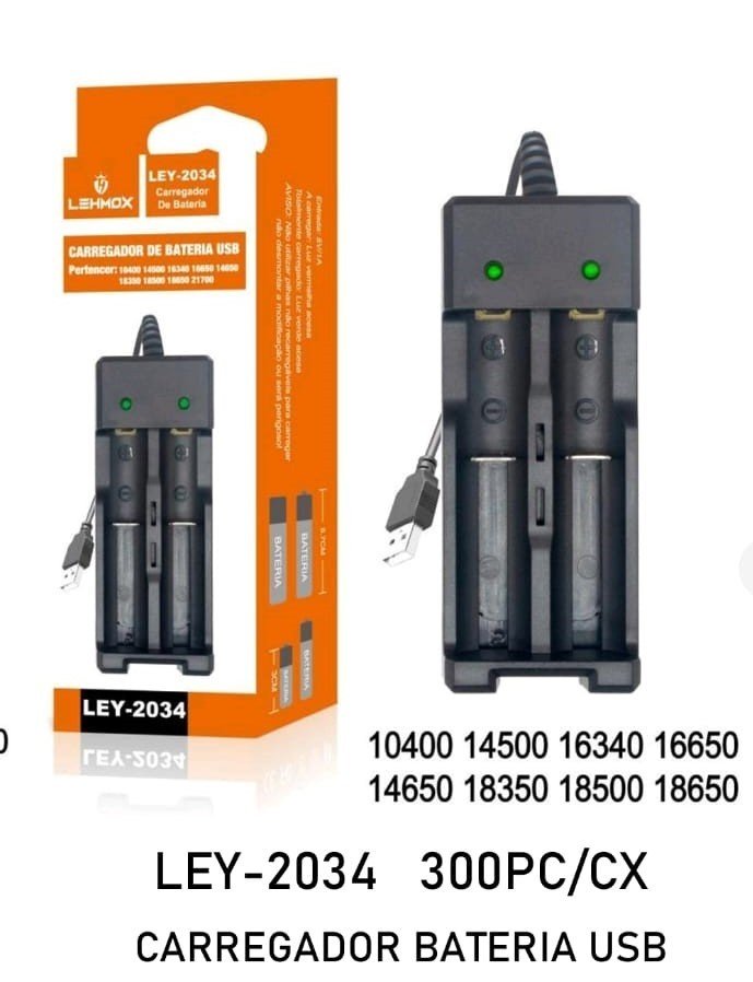 CARREGADOR DE BATERIA LEHMOX LEY-2034