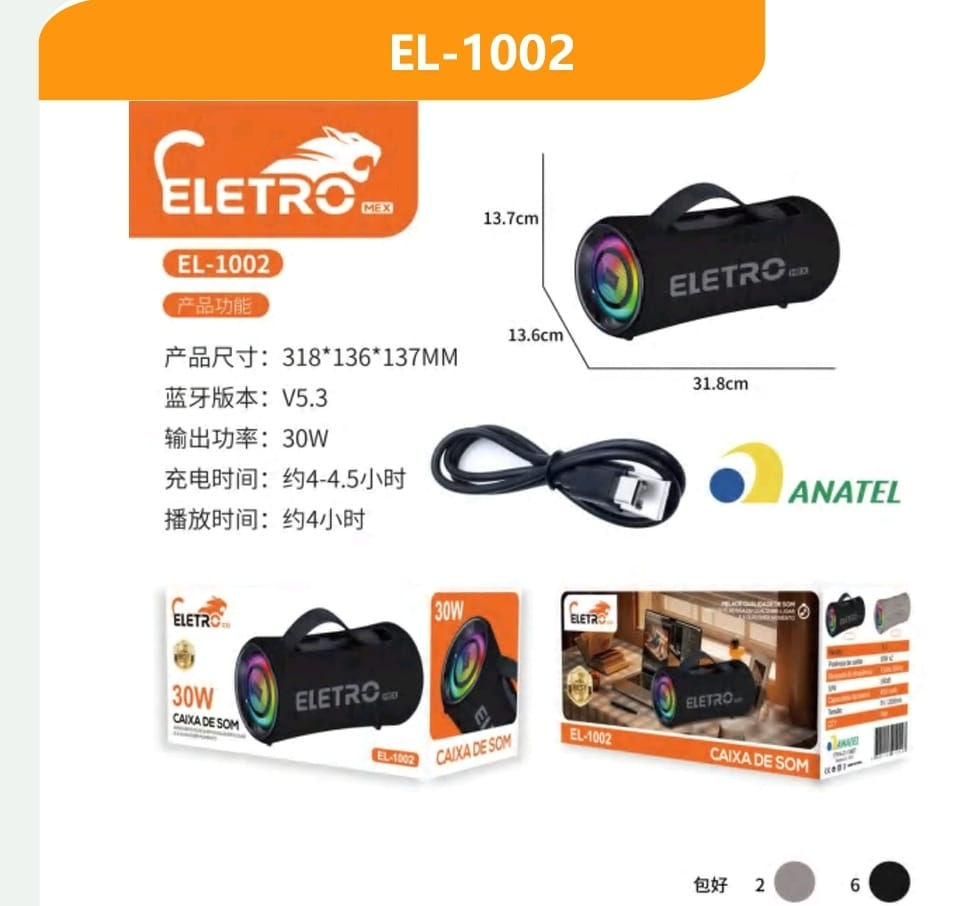 CAIXA DE SOM ELETRO 30W