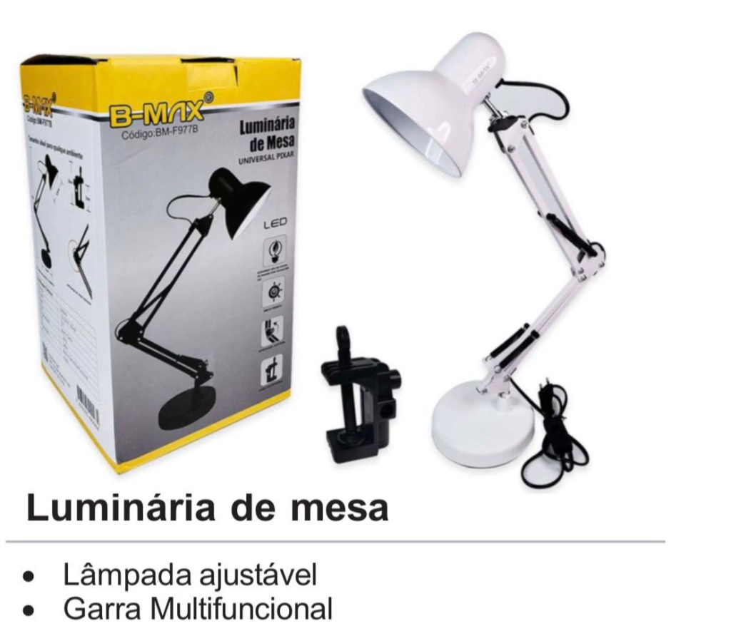 LUMINARIA DE MESA UNIVERSAL 