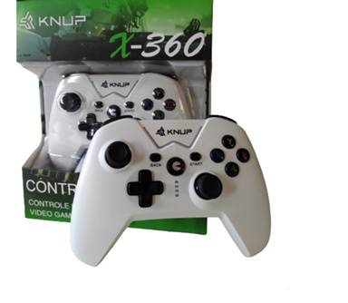 CONTROLE COM FIO XBOX 360