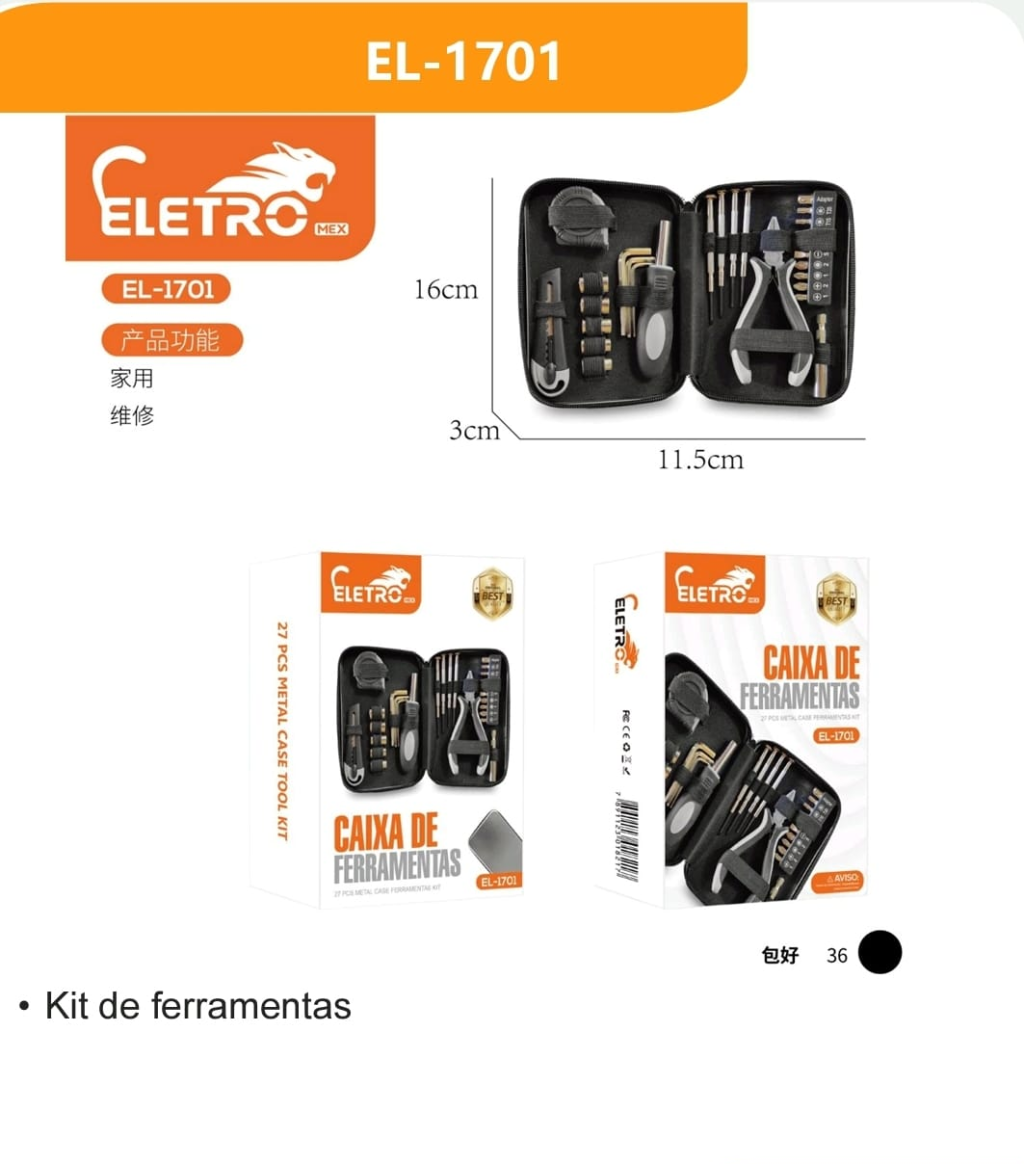 KIT DE FERRAMENTAS ELETRO 