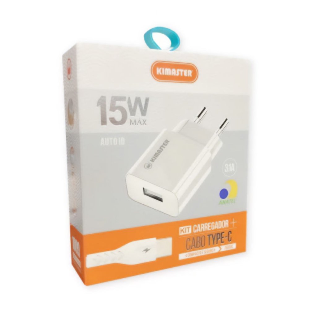 CARREGADOR KIMASTER TYPE-C 15W 