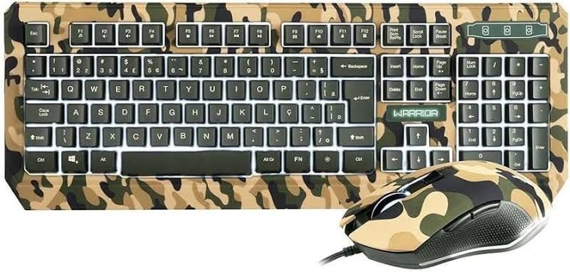 KIT TECLADO E MOUSE GAMER EXÉRCITO