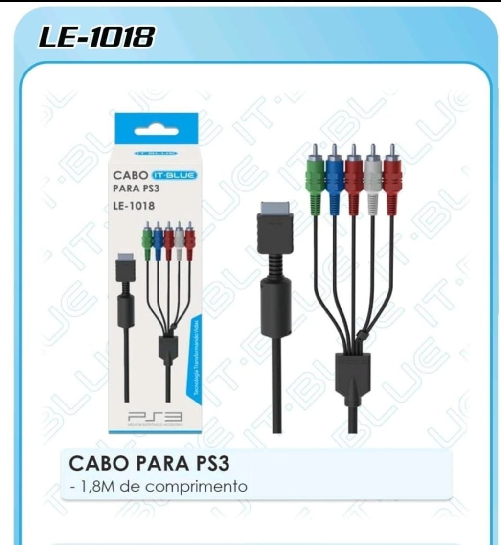 CABO COMPONENTE PARA PS3 IT-BLUE 