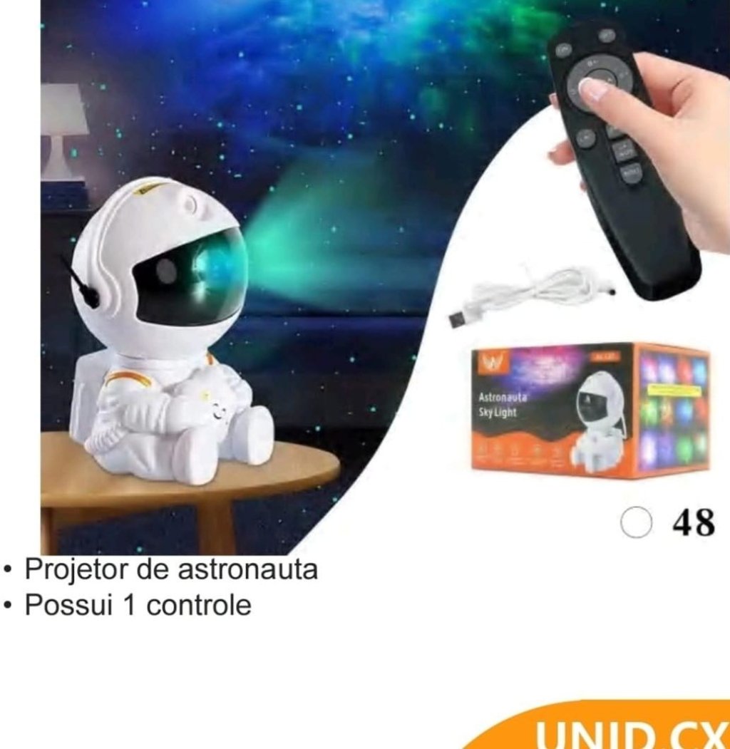 LUMINÁRIA ASTRONAUTA LUZ GALAXY ALTOMEX 