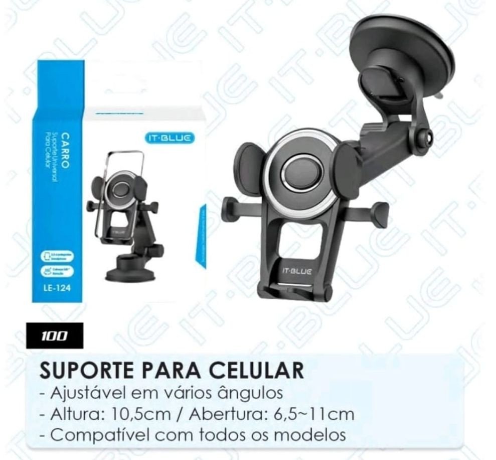 SUPORTE UNIVERSAL DE CELULAR PARA CARRO IT-BLUE