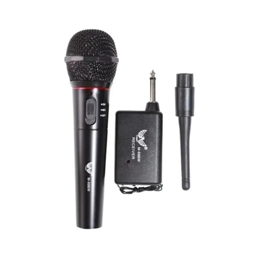 MICROFONE COM FIO E SEM FIO ALTOMEX