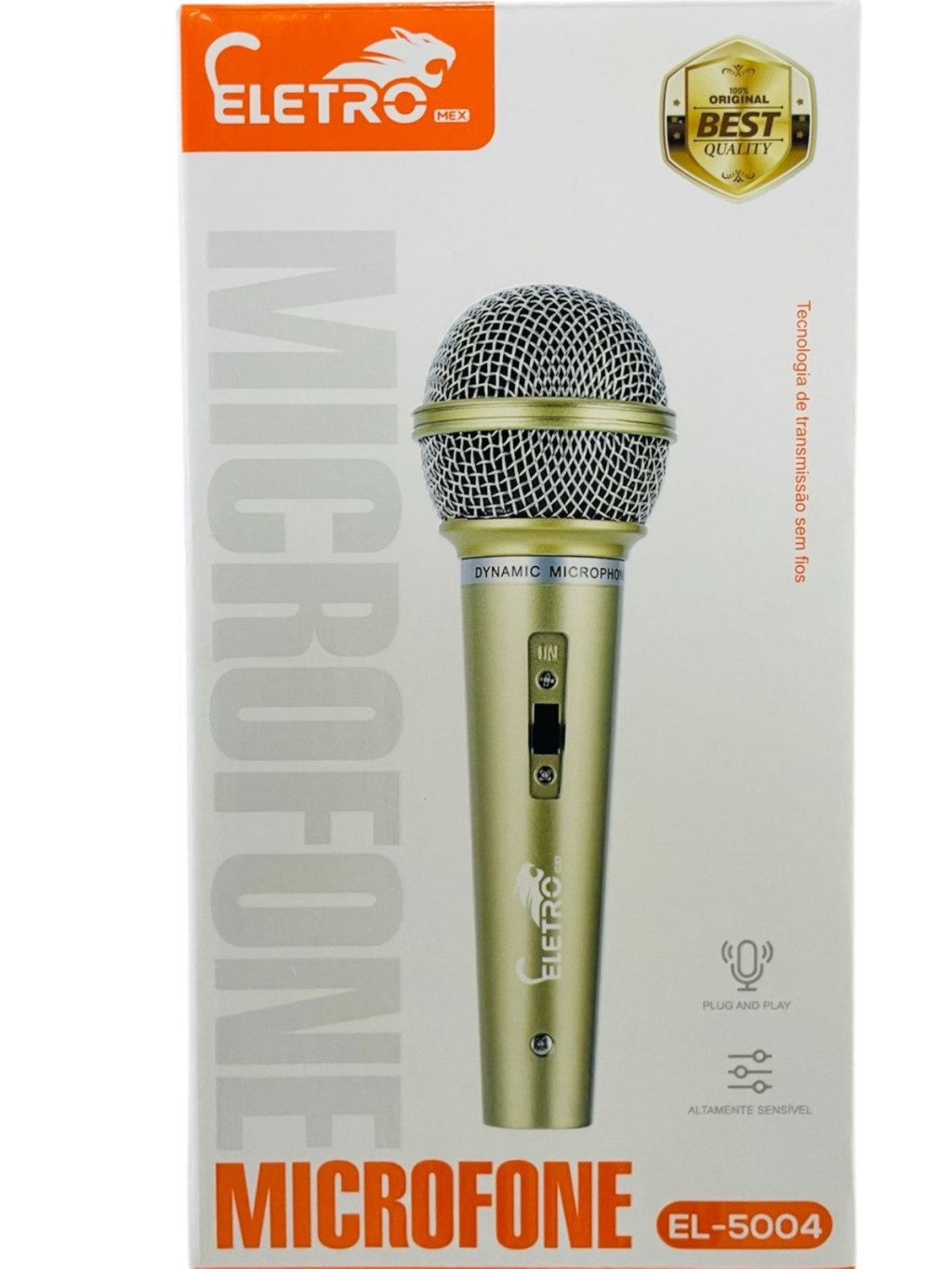 MICROFONE COM FIO ELETRO