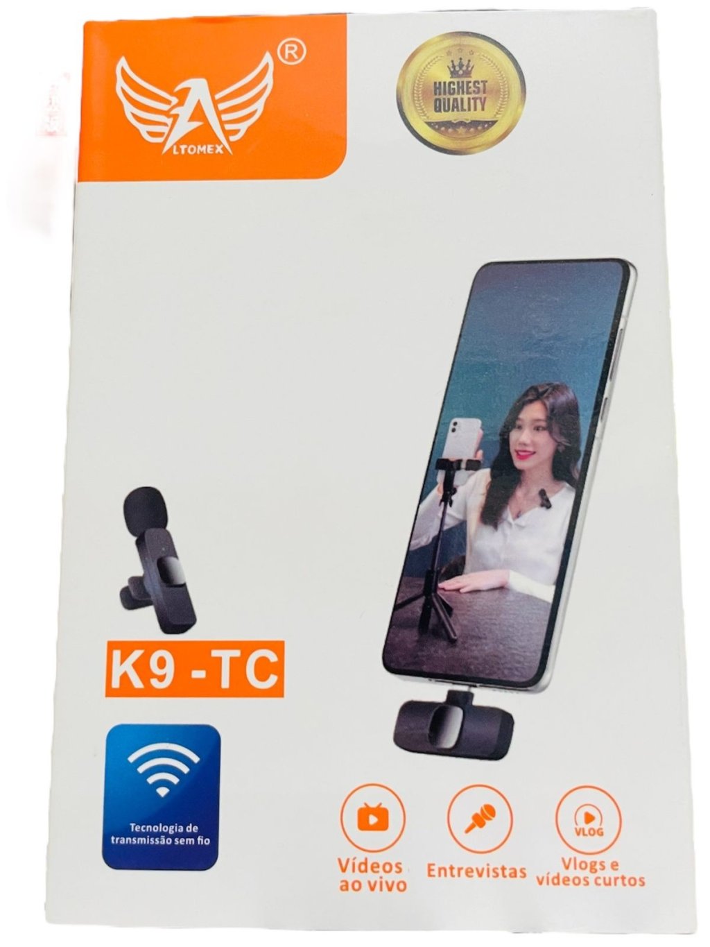 MICROFONE DE LAPELA TIPO C ALTOMEX