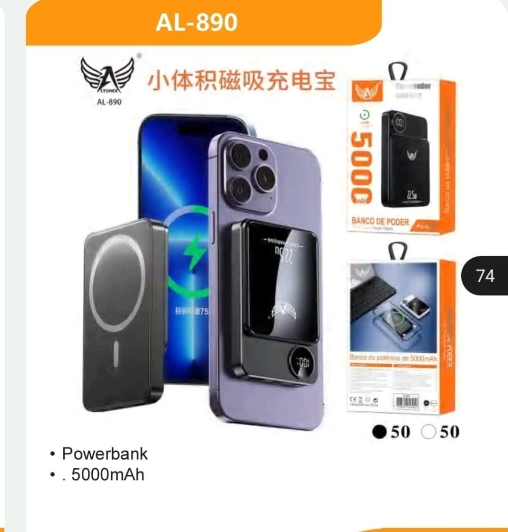 POWER BANK INDUÇÃO ALTOMEX 5000mAh