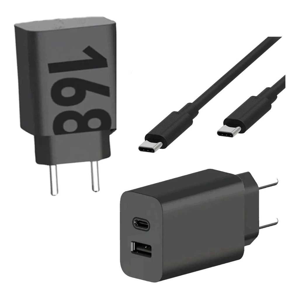 CARREGADOR MOTOROLA TYPE C/ USB-C TURBO 168DUO 16X