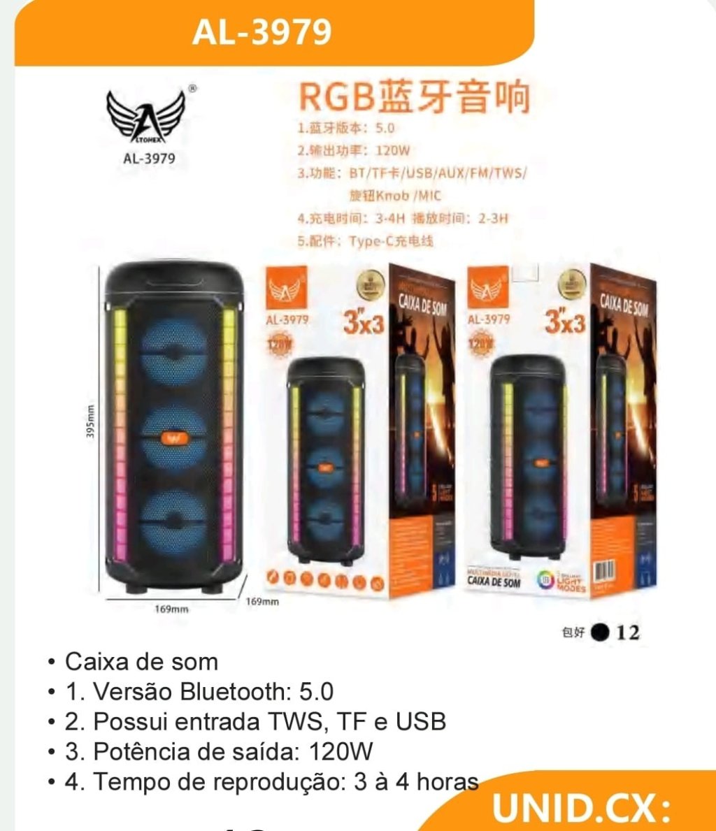 CAIXA DE SOM ALTOMEX 120W