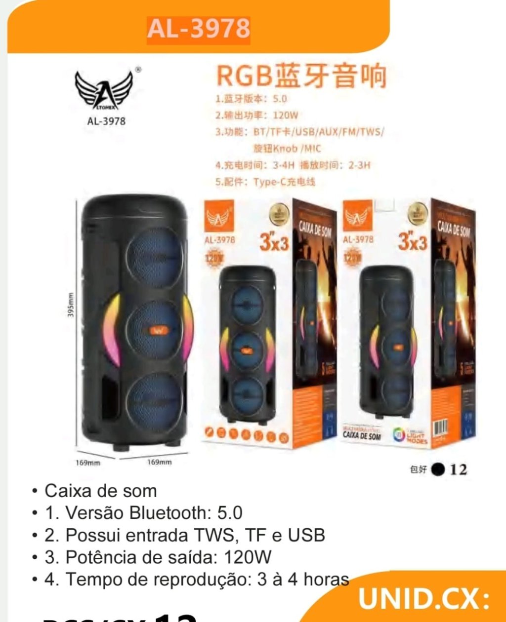 CAIXA DE SOM ALTOMEX 120W