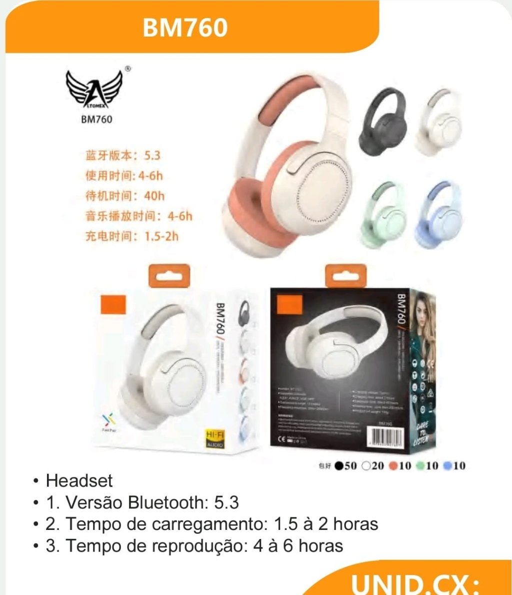 HEADPHONE BM760 ALTOMEX 