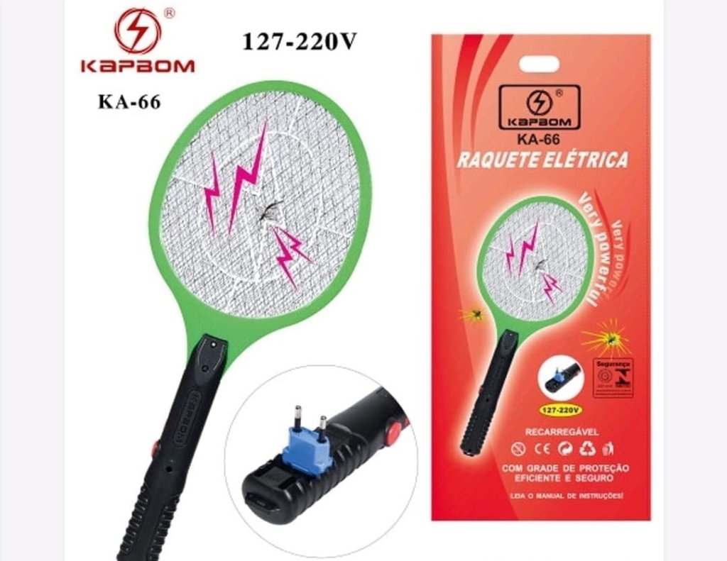RAQUETE ELÉTRICA MATA MOSQUITO