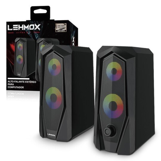CAIXA MULTIMIDIA LEHMOX RGB