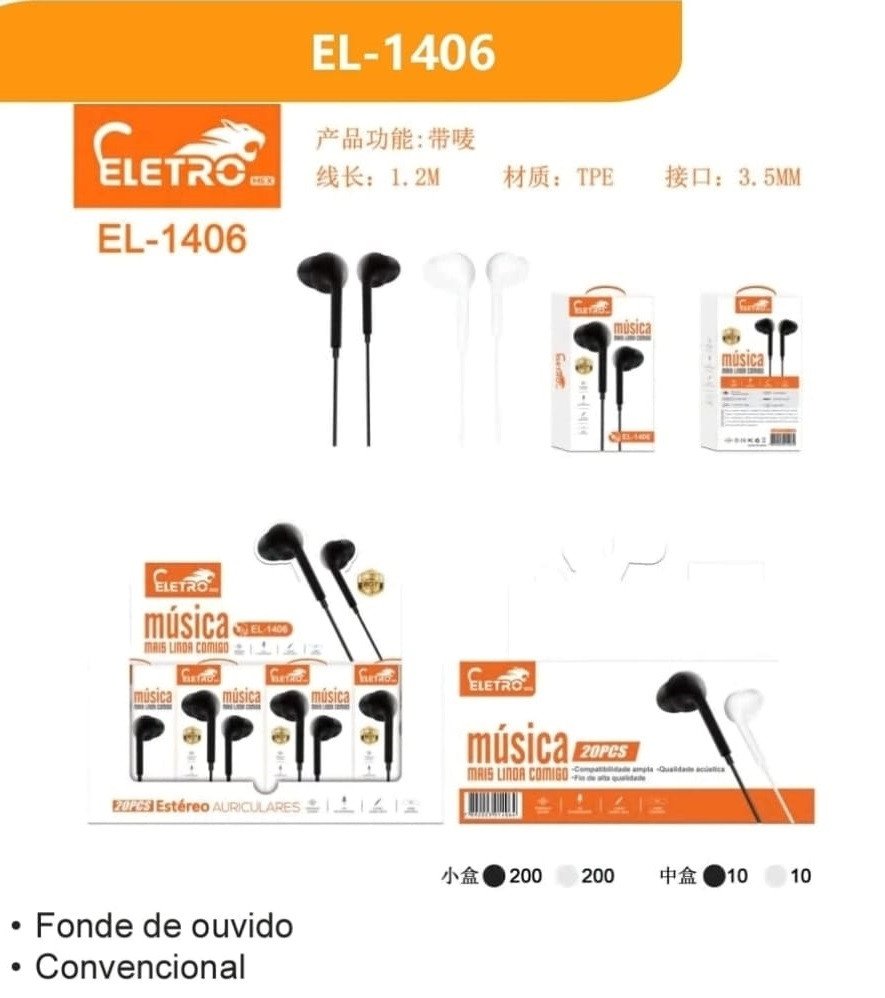 FONE DE OUVIDO ELETRO
